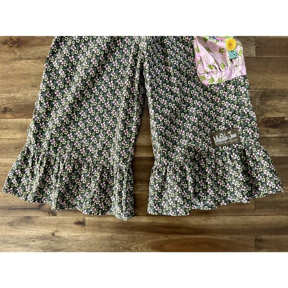 Matilda Jane Vintage House Of Clouds Brown Floral Audrey Ruffles Pants Cotton 6 - Picture 5 of 8